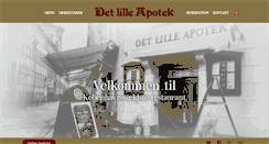 Desktop Screenshot of detlilleapotek.dk