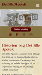 Mobile Screenshot of detlilleapotek.dk